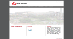 Desktop Screenshot of gayatrisugars.com